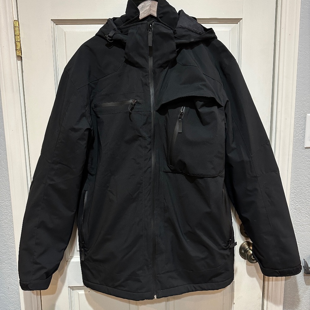 BODY GLOVE Protect The Core Ski Rain Jacket Black Men’s Sz XL 6411 Snow Winter